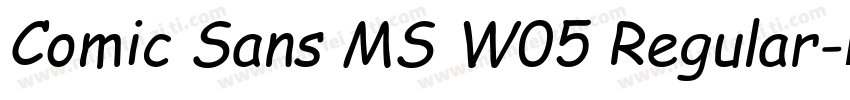 Comic Sans MS W05 Regular字体转换